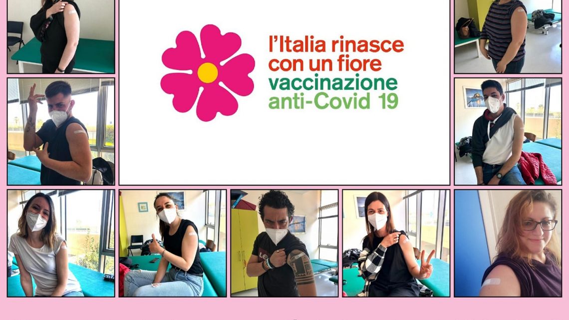 L’Italia rinasce con un fiore – vaccinazione anti-Covid 19