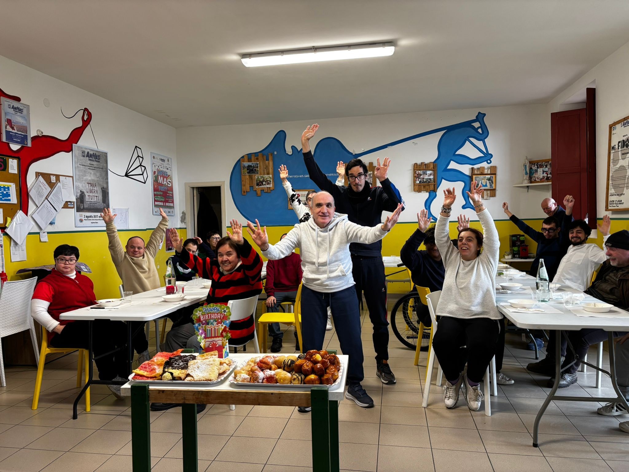 Momento di attività condivisa presso ANFFAS Potenza Picena