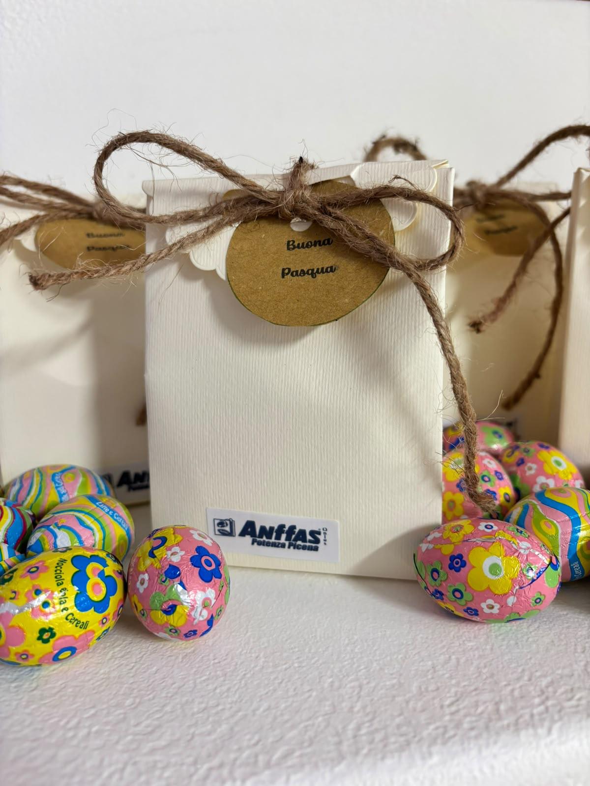 Sacchetti pasquali personalizzati ANFFAS